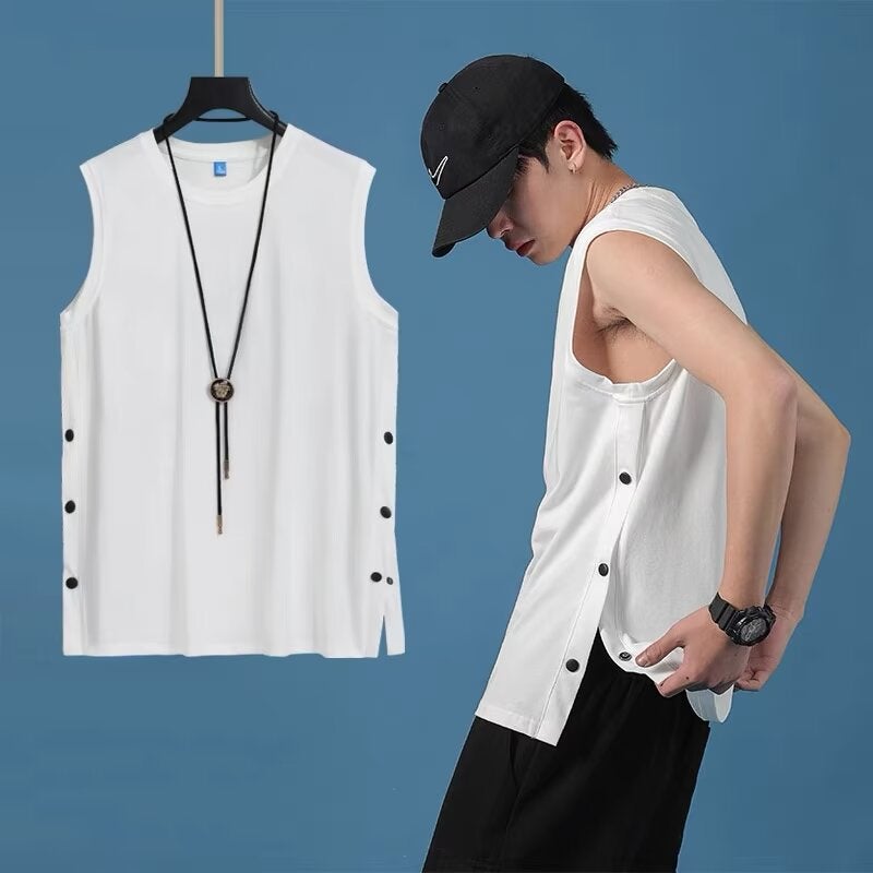 Sports Camisole Summer Sleeveless Shirt Round Neck Slim Fit Base Shirt - Image 2